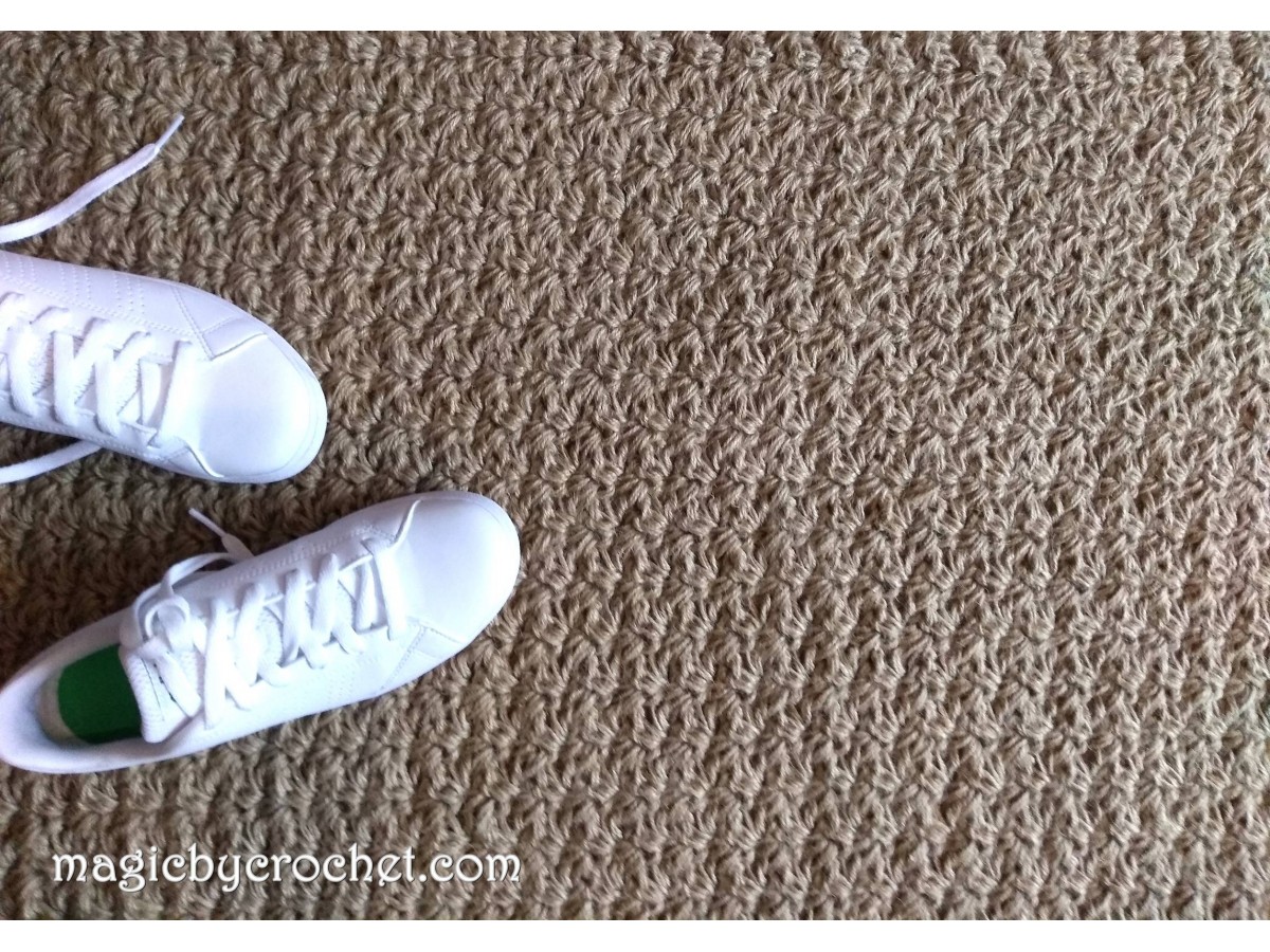 Jute rug, Hallway runner, Eco rug, 80 x 270 cm, no.039